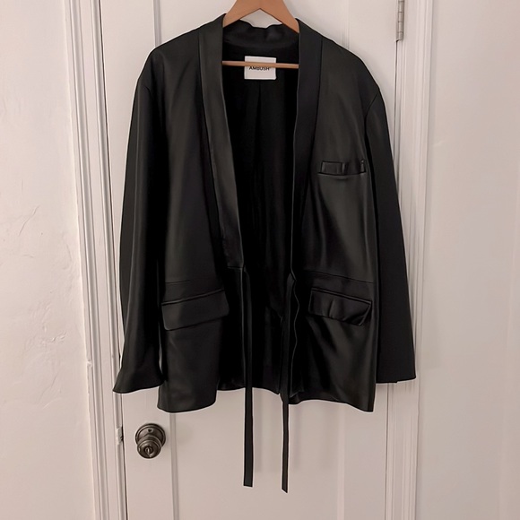 AMBUSH - black Lambskin kimono style jacket of the highest order. What a piece! - Picture 3 of 7